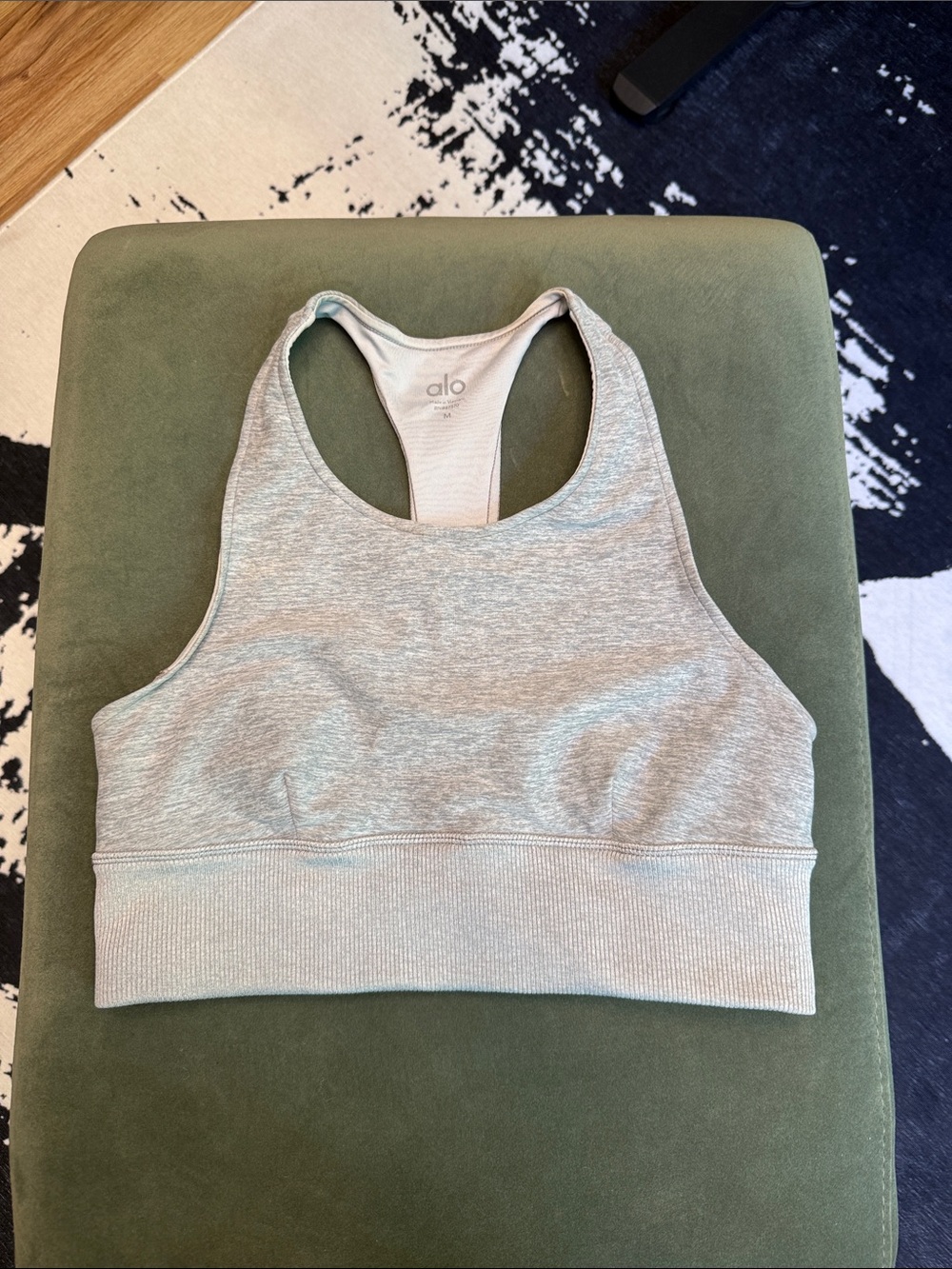 ALO Yoga Grey Racerback Sports Bra